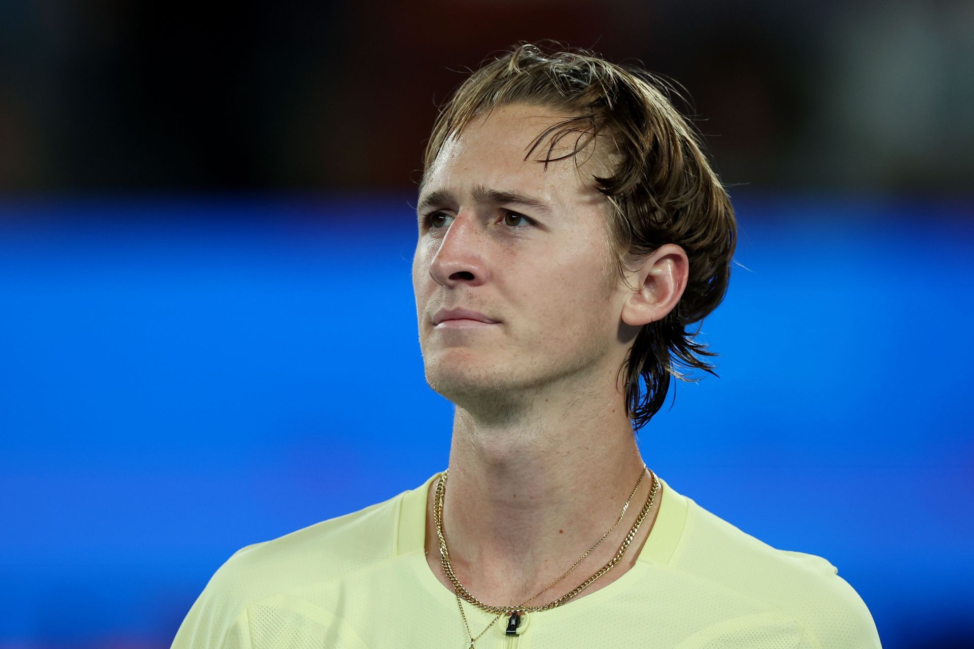 Sebastian Korda pictured at the 2023 Australian Open - Day 9.