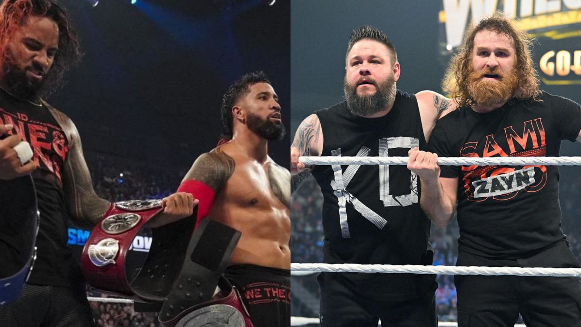 The Usos will face Kevin Owens and Sami Zayn at WrestleMania