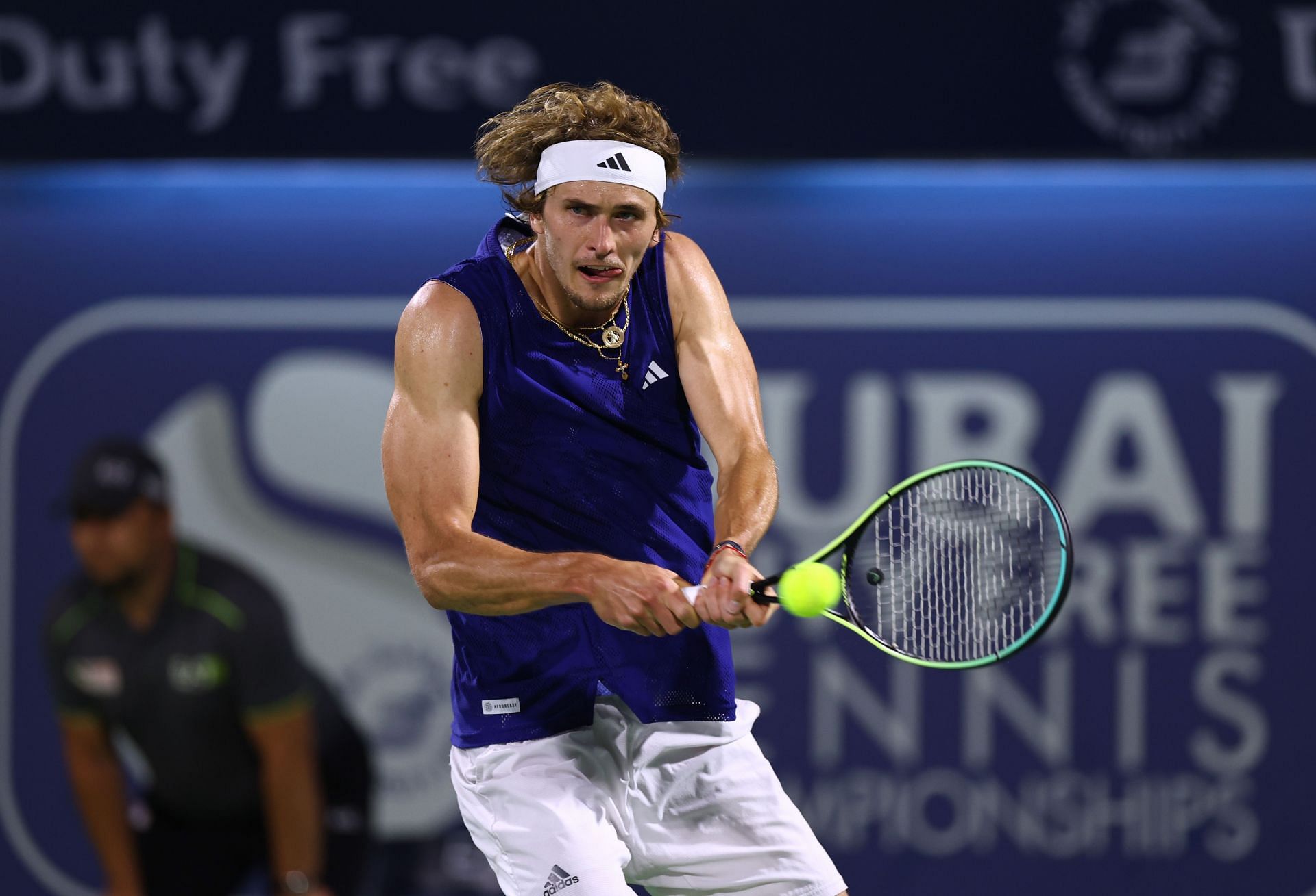 Alexander Zverev at the Dubai Tennis Championships. (PC: Getty Images)