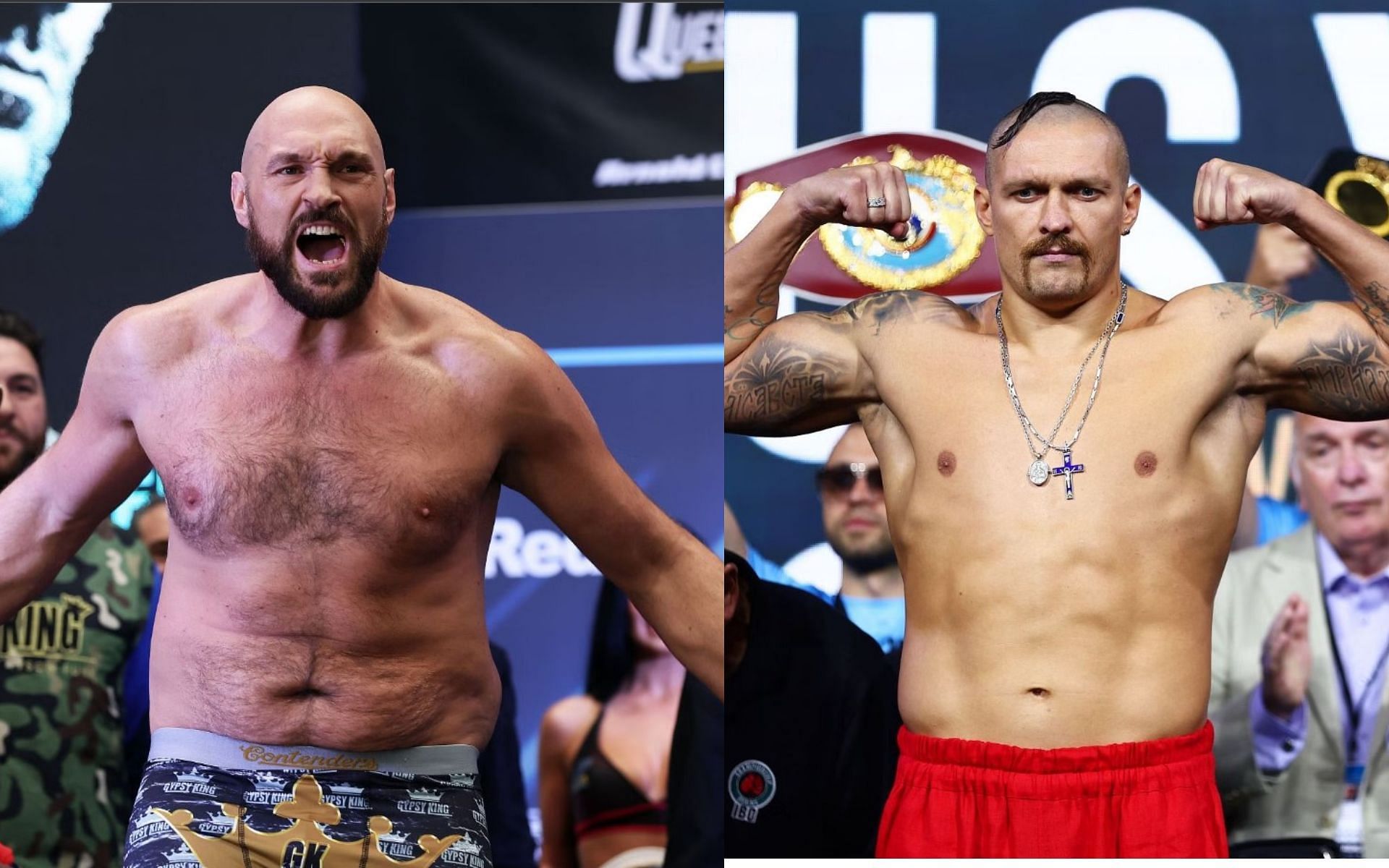 Tyson Fury (Left) and Oleksandr Usyk (Right) (Image Credits; Getty Images)