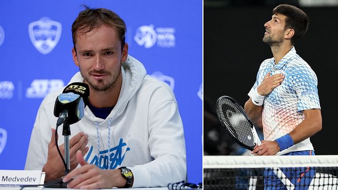 "Maybe it's different for Novak" - Daniil Medvedev on how his in-the-moment confidence approach contrasts with Novak Djokovic's perpetual self-belief