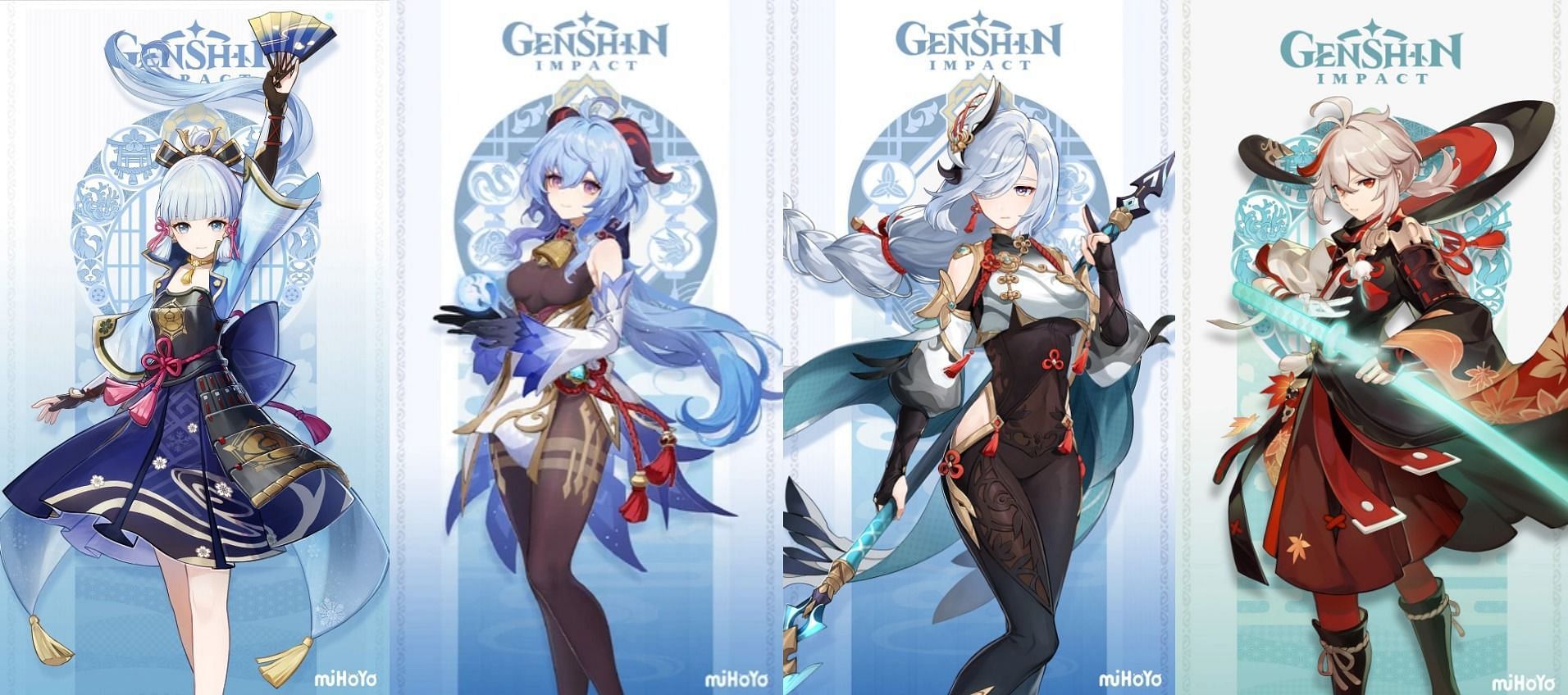 All Genshin Impact Cryo characters: Ayaka, Ganyu, Shenhe, more