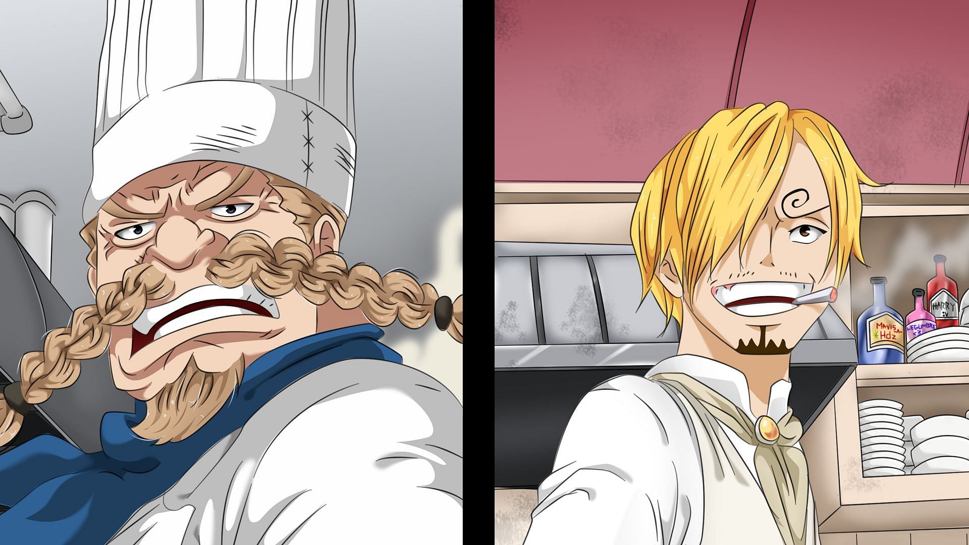 Sanji and Zeff as seen in One Piece (Image via Eiichiro Oda/Shueisha, One Piece)