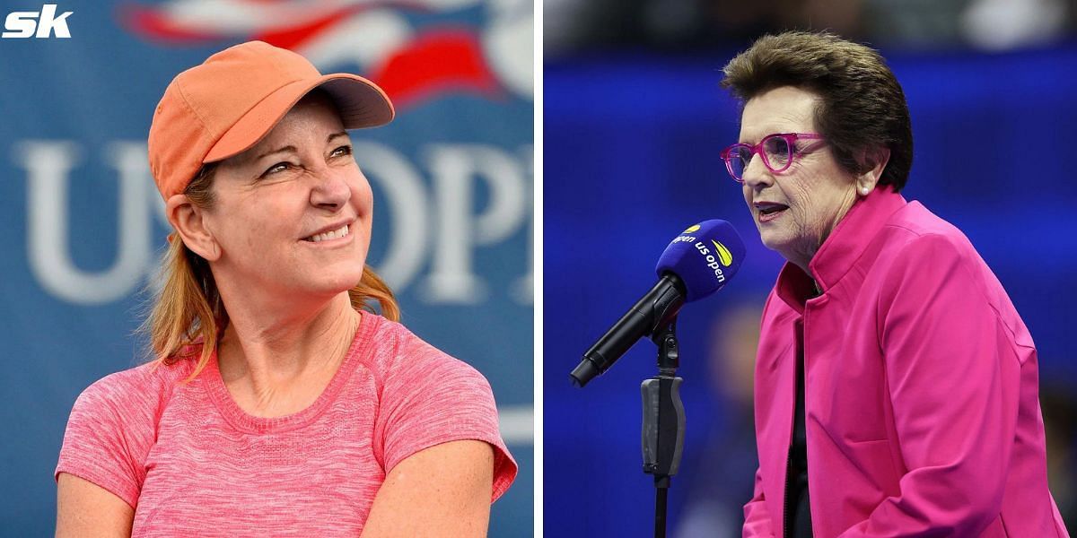 Chris Evert lavishes praise on Billie Jean King for her recent speech.