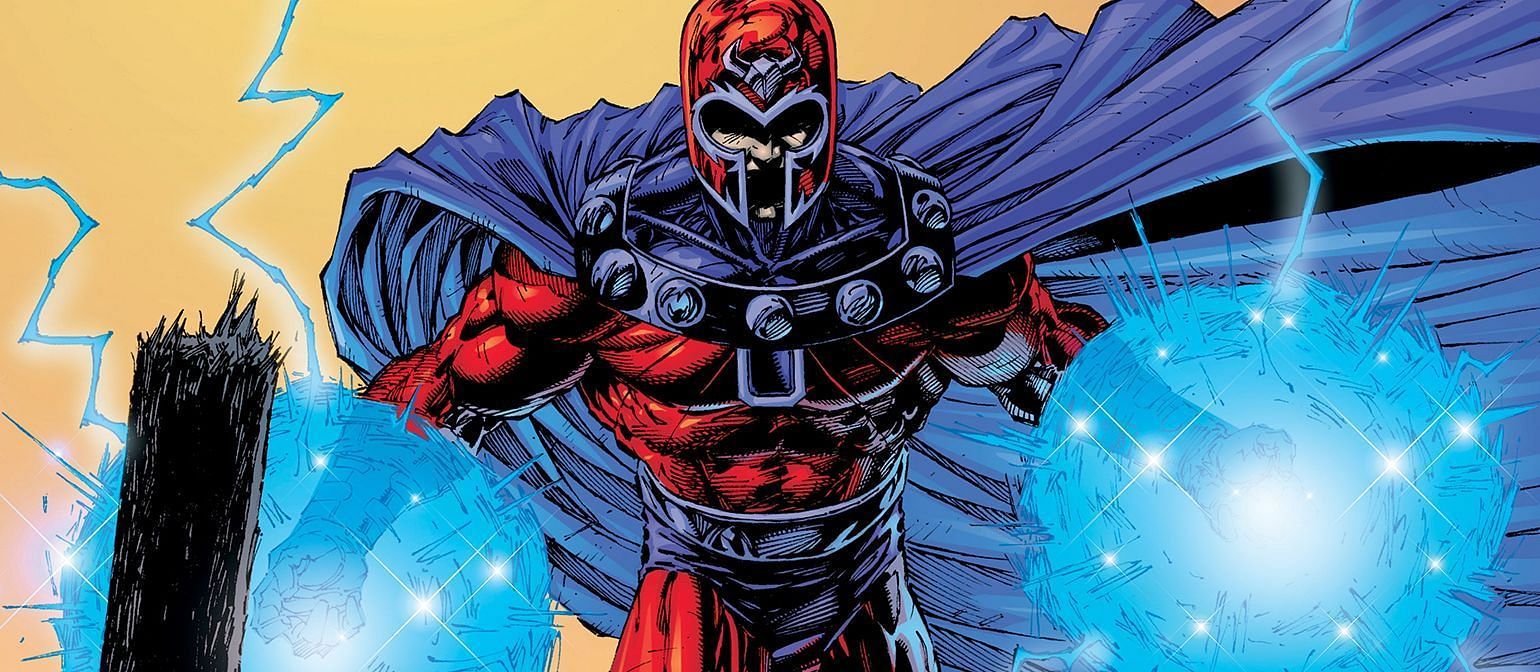 Magneto&#039;s distinctive red helmet and cape make him instantly recognizable and a symbol of power (Image via Marvel Comics)