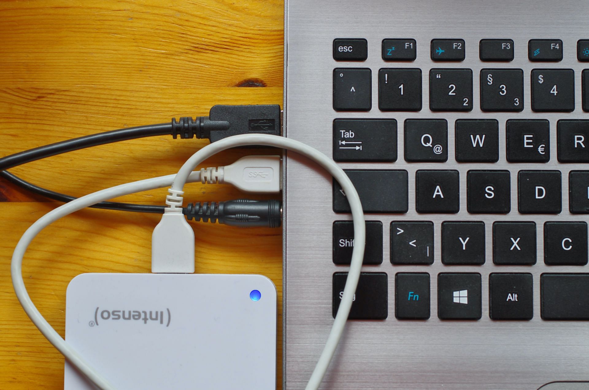 An external hard drive (Image via Unsplash)