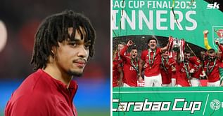 "It definitely burns" - Liverpool's Trent Alexander-Arnold revealed that he could not bear to watch Manchester United lift Carabao Cup