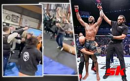 WATCH: Sensational moments ensue at Leon Edwards' Birmingham gym as Bruce Buffer announces 'And Still' at UFC 286