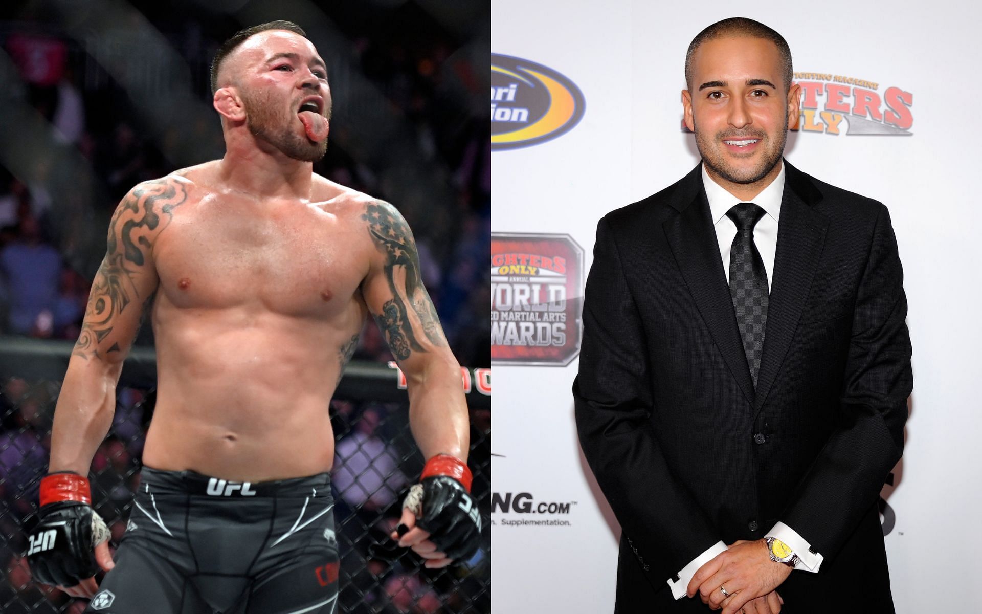 Colby Covington (left) and Jon Anik (right) (Image credits Getty Images)