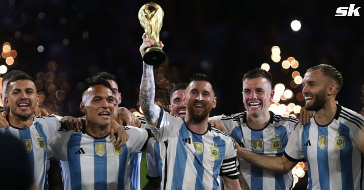 Lionel Messi and Argentina once again celebrated their 2022 FIFA World Cup win with fans on Tuesday.