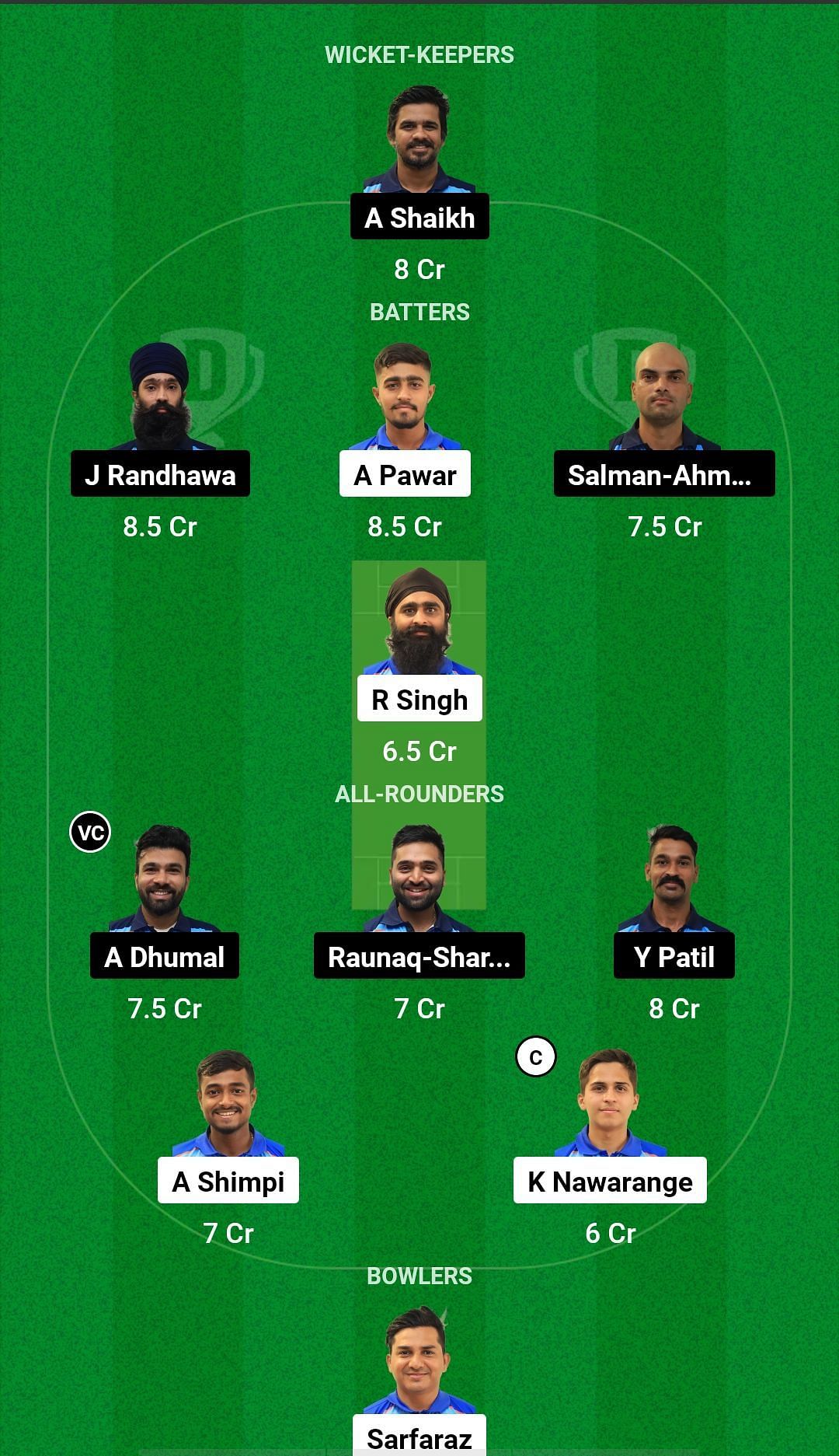 Koparkairne Titans vs Kalyan Tuskers Dream11 Prediction #1 - Navi Mumbai Premier League