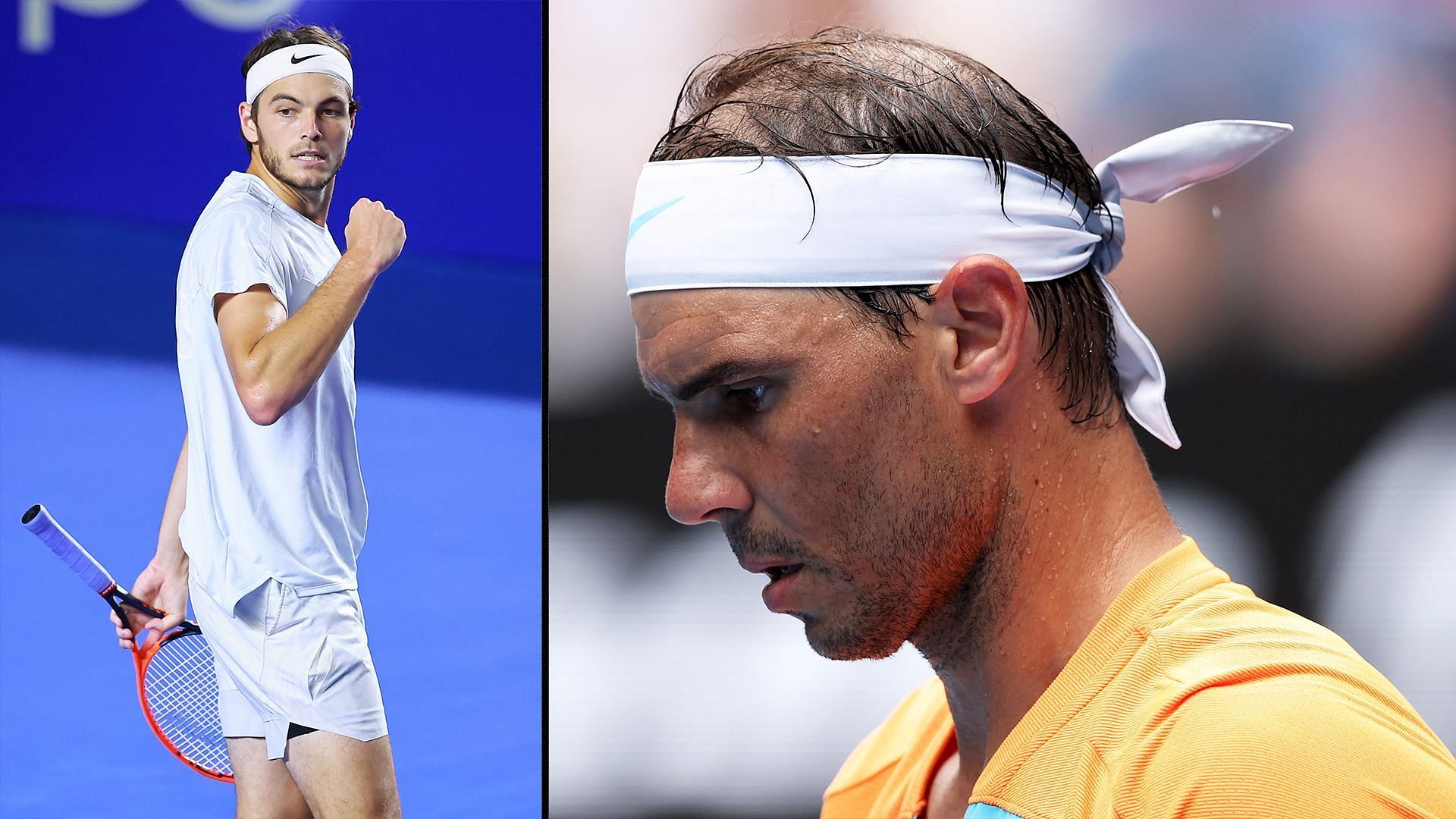 Rafael Nadal (right) will move out of the top 10 for the first time in nearly 18 years.