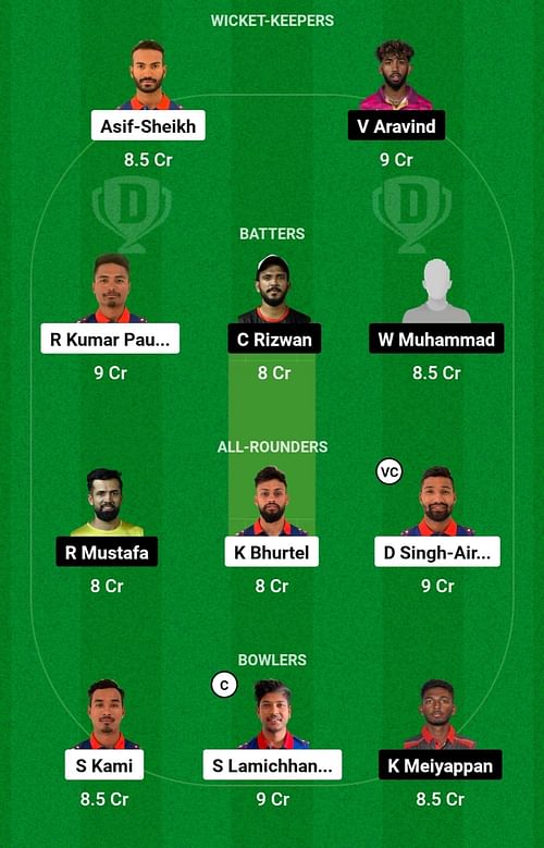 NEP vs UAE Dream11 Prediction Team Today, Match 137, Head-to-Head League