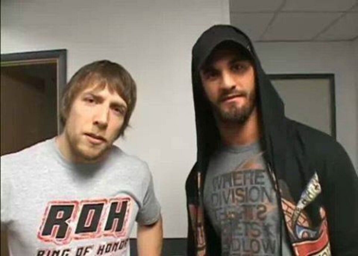 Bryan Danielson and Tyler Black (aka Seth Rollins) in ROH