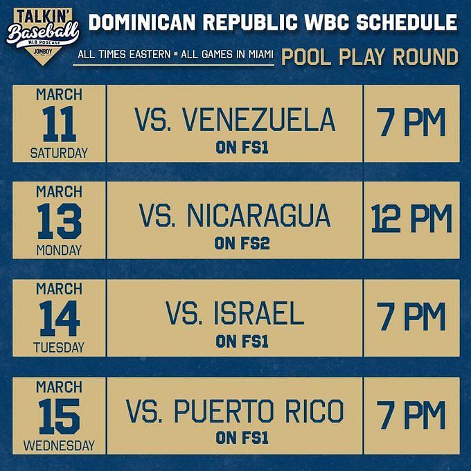 Dominican Republic vs. Israel, WBC: Lineups, live stream, start