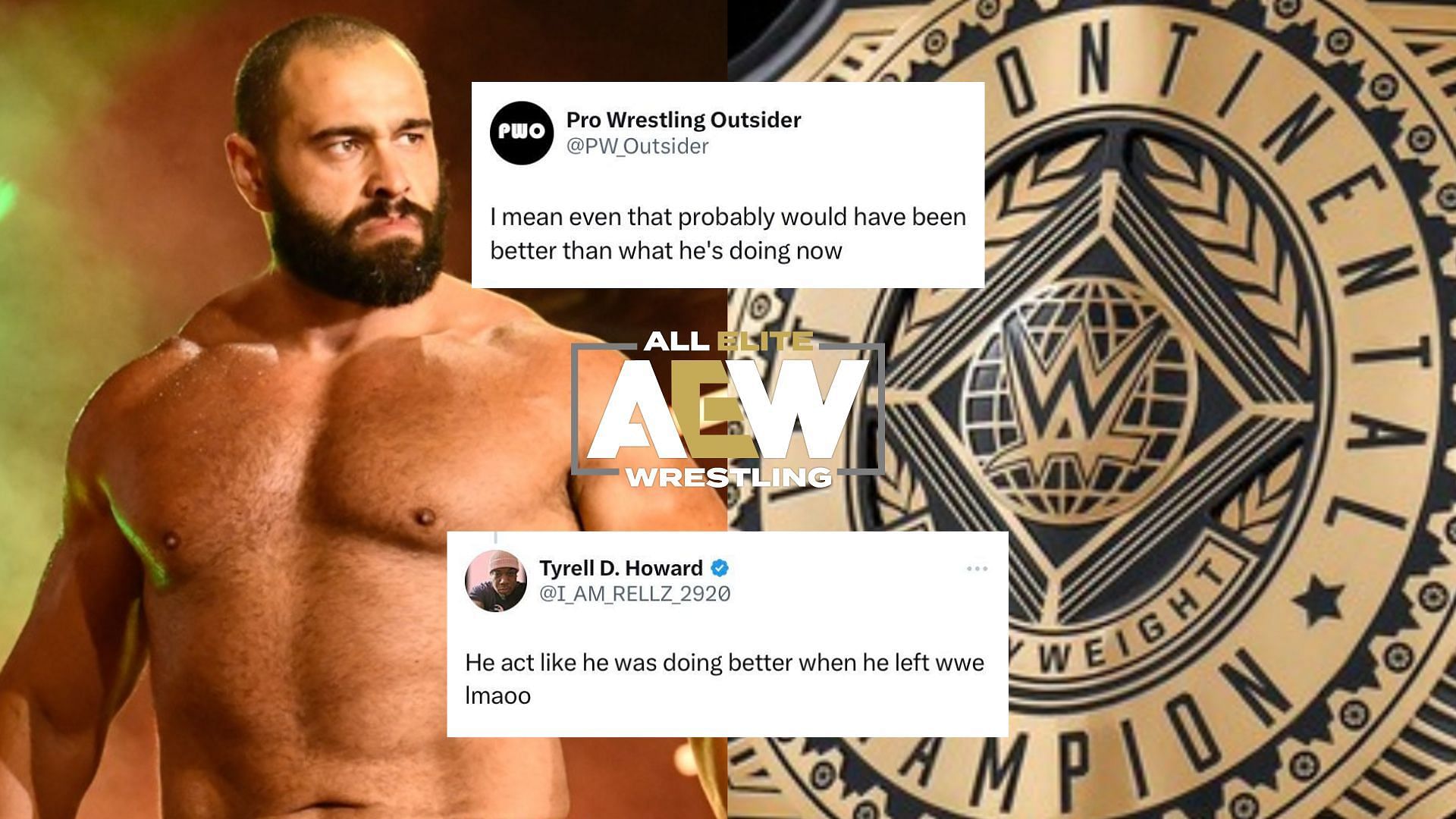 Twitter has reacted to a former Intercontinental Champion