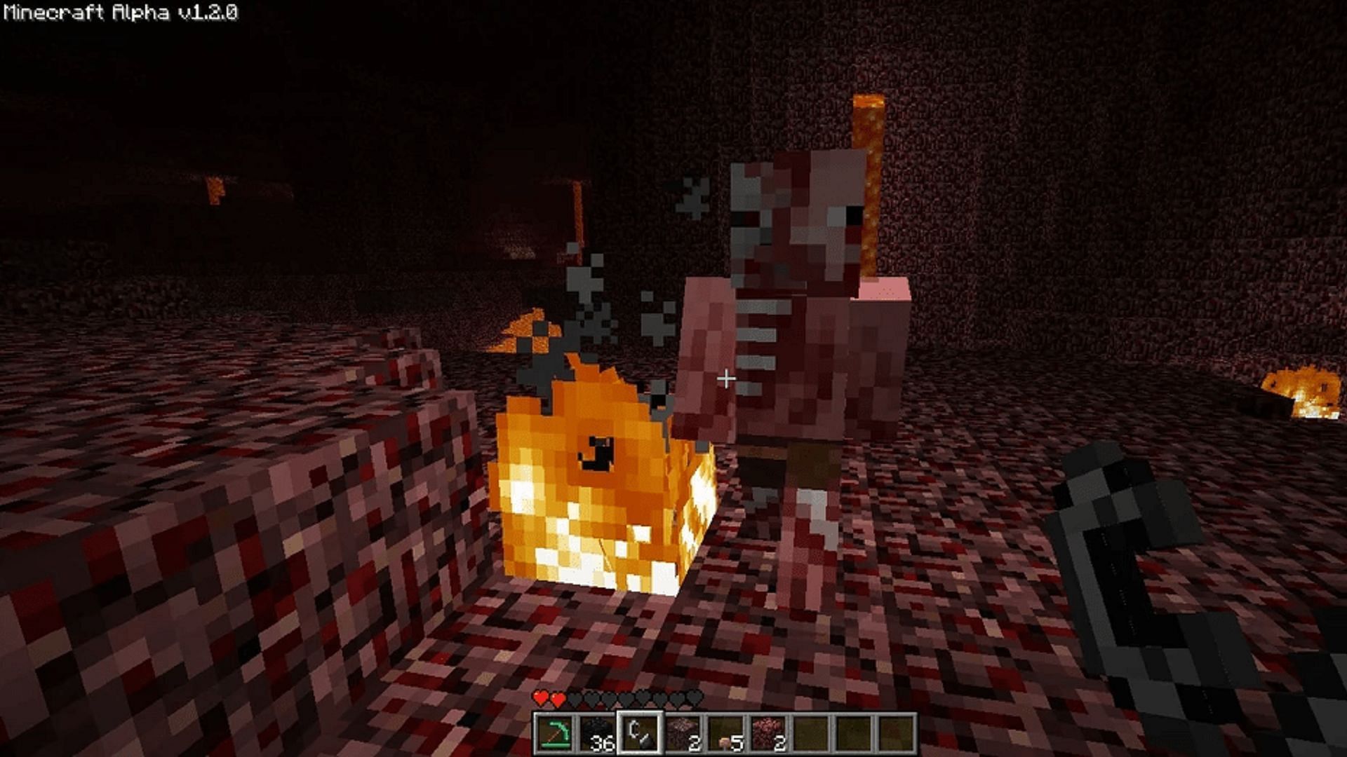 A zombie pigman in Minecraft: Java Edition&#039;s version 1.2.0 alpha preview (Image via Mojang)