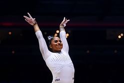 "This was definitely a 10" - Here's how Simone Biles reacted to Jordan Chiles' second consecutive 9.975 for UCLA Gymnastics