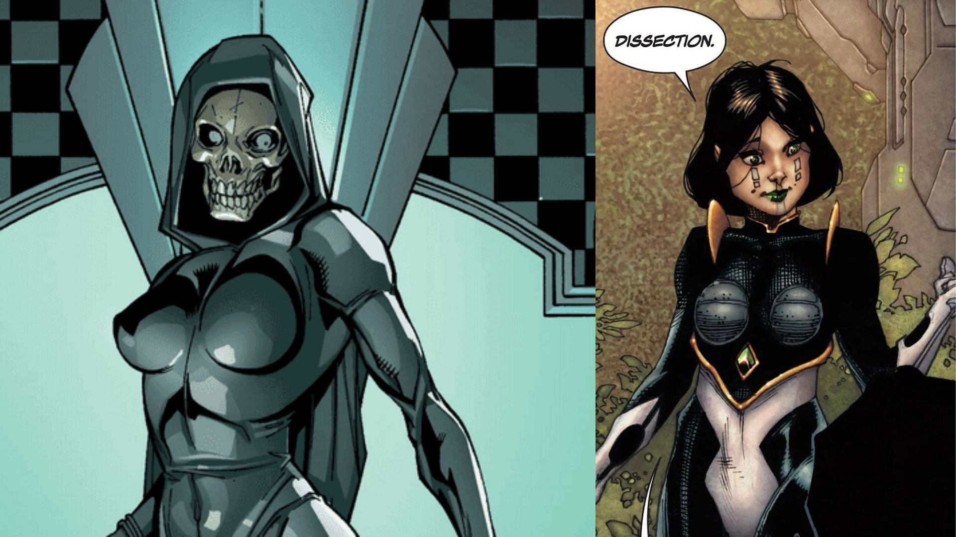 Death goddess is both powerful and dark (Image via Marvel and Marvel Database)