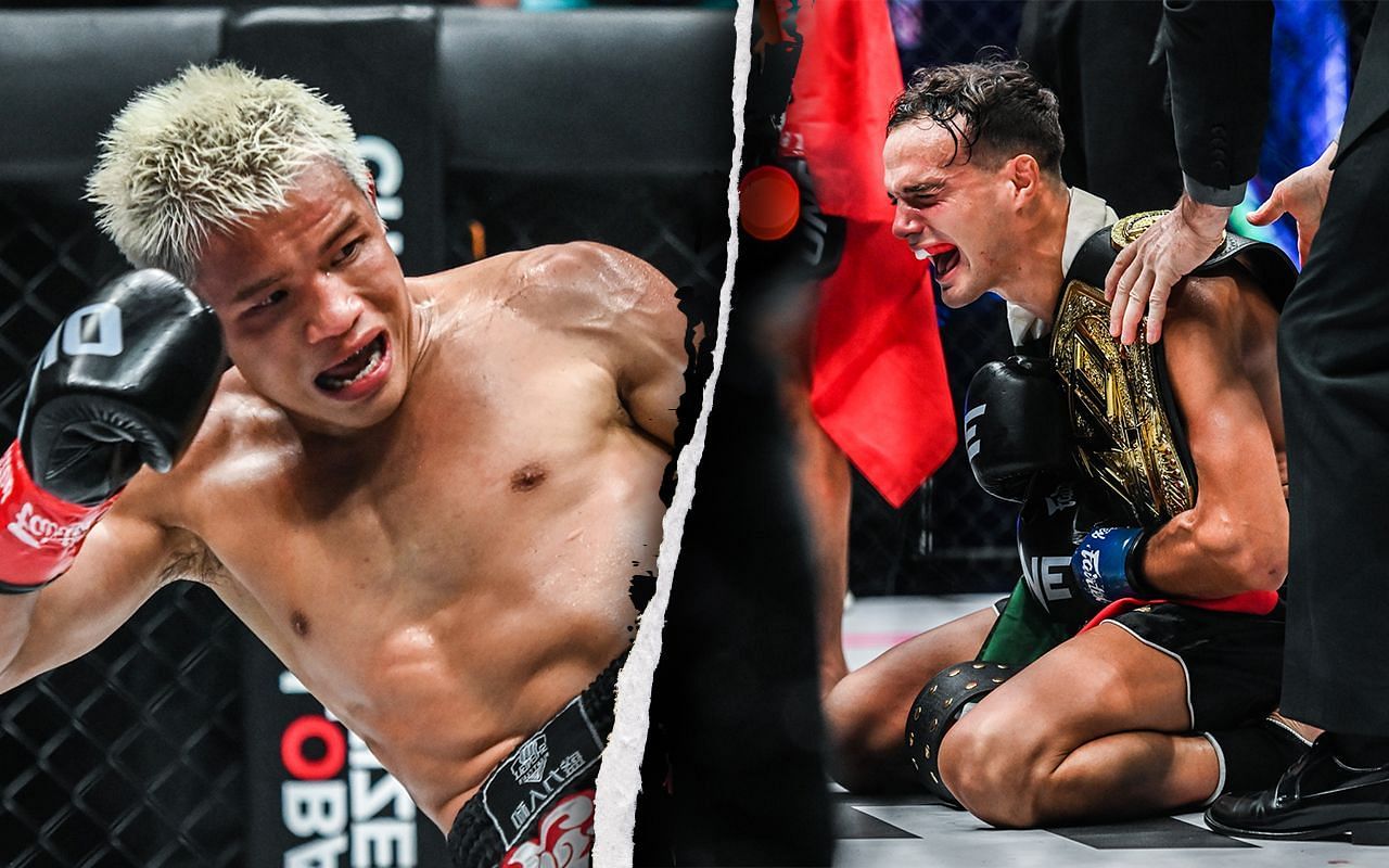 (left) Zhang Peimian and (right) Jonathan Di Bella at ONE 162 [Credit: ONE Championship]