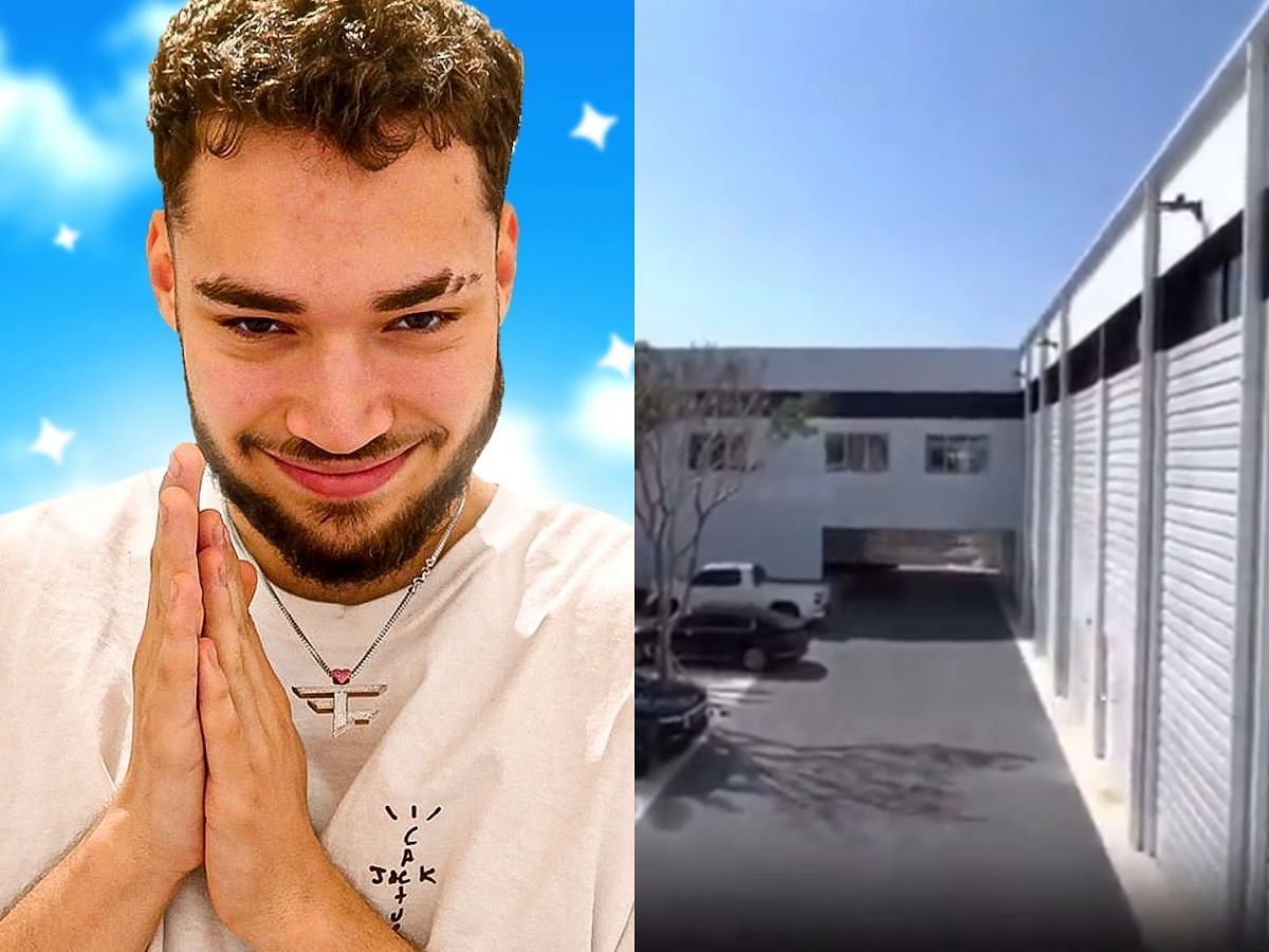 Adin Ross reveals buying a warehouse for content (Image via Twitter)