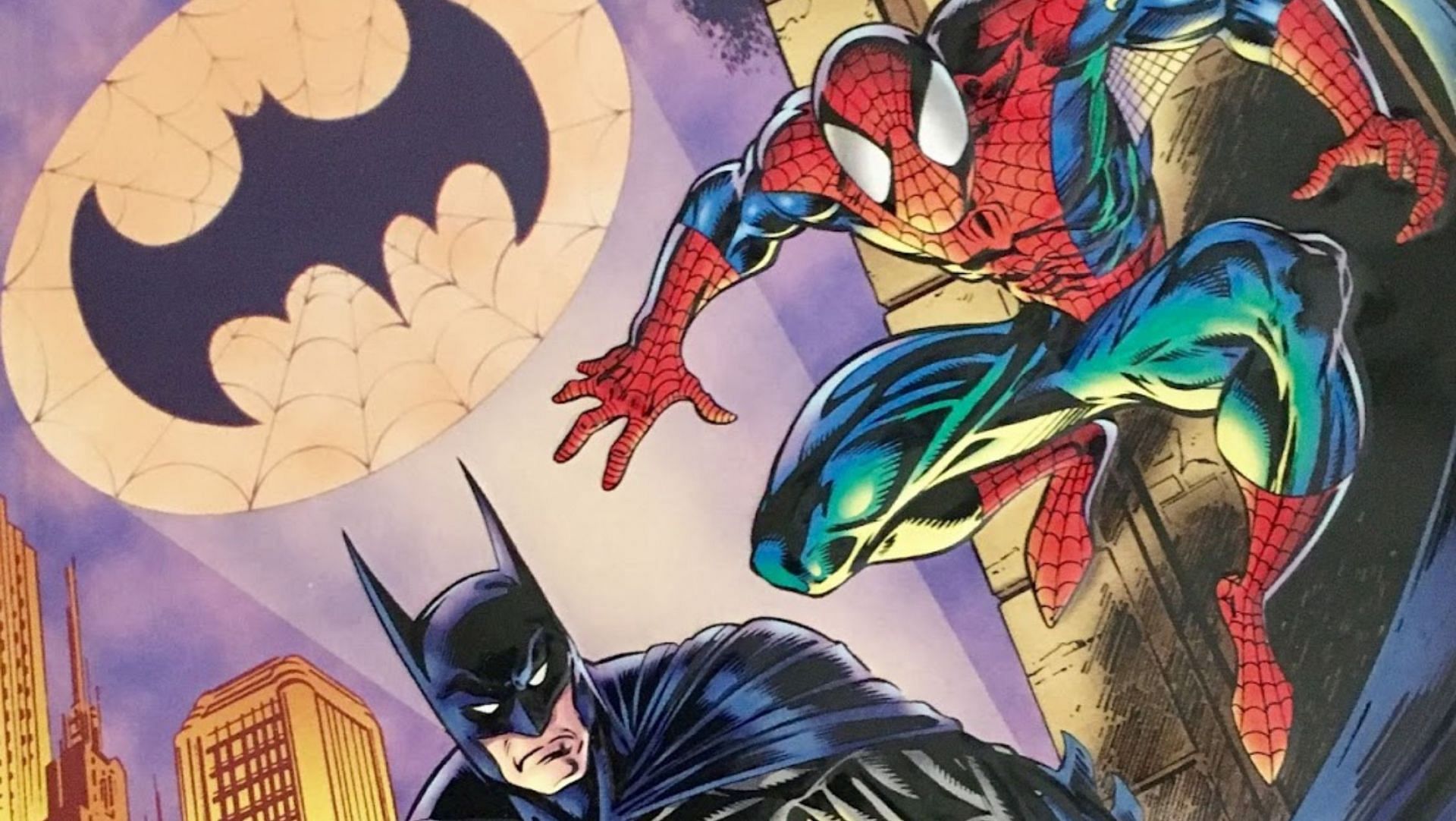 Spider-Man and Batman unite to stop Carnage! (Image via DC and Marvel Comics)