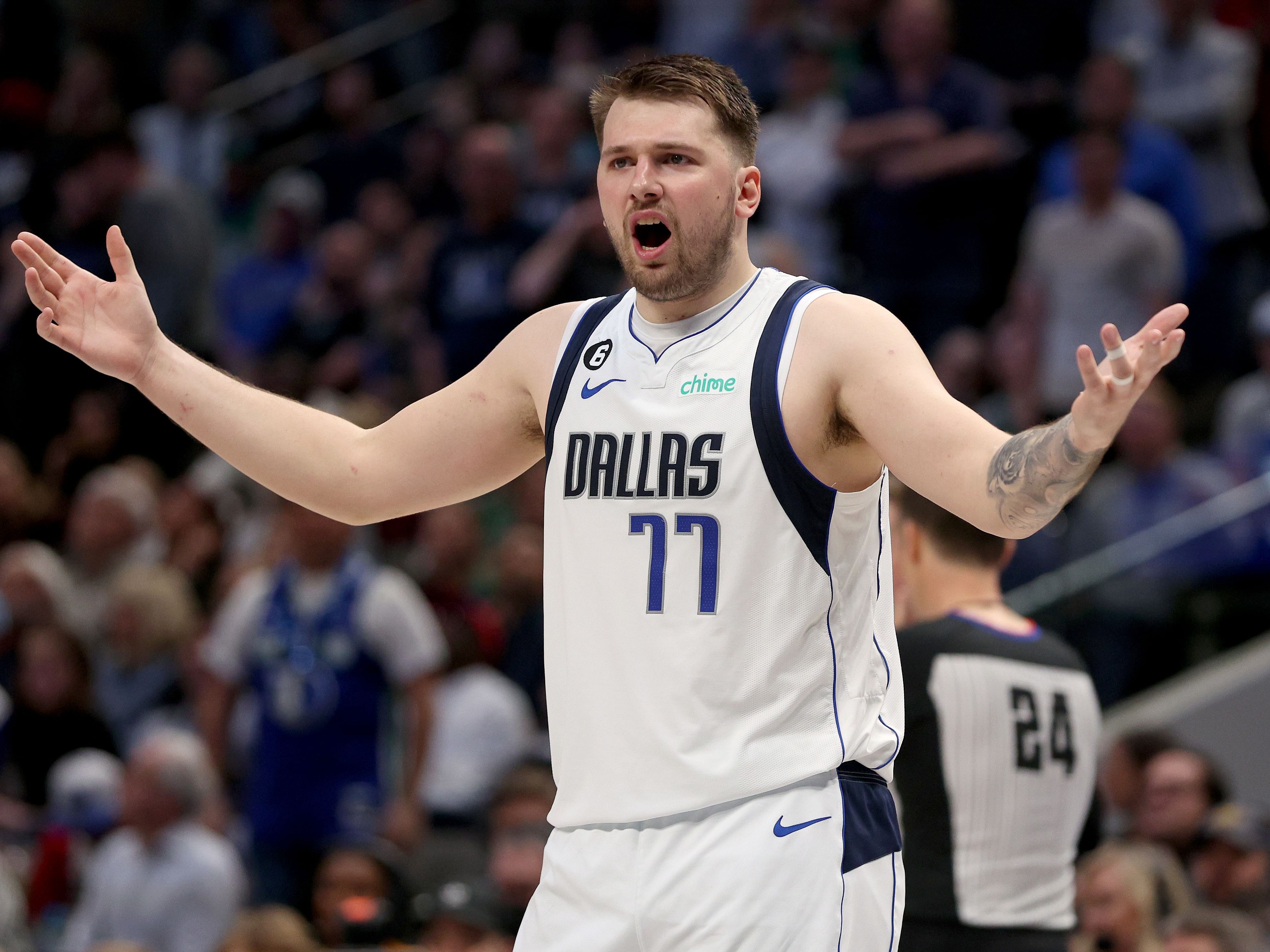 Luka Doncic of the Dallas Mavericks