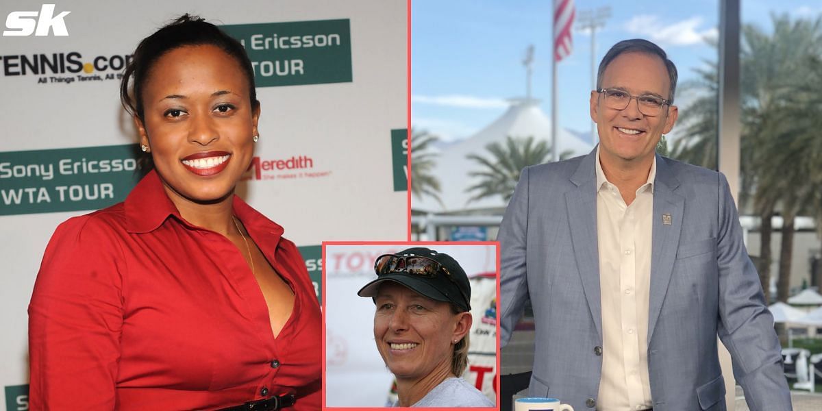 Chanda Rubin and Paul Annacone were thrilled to see Martina Navratilova return to work