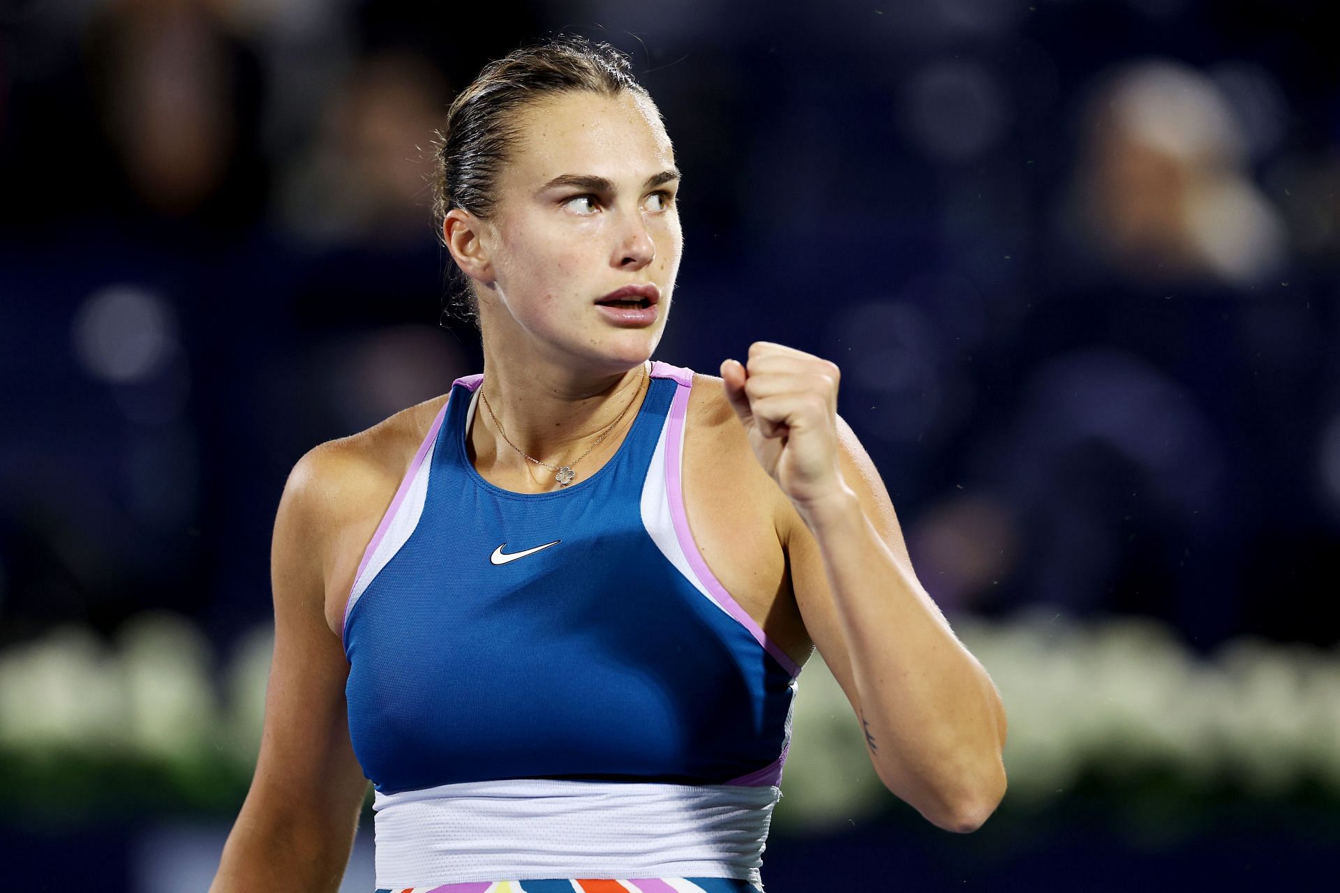 Aryna Sabalenka at the 2023 Dubai Tennis Championships