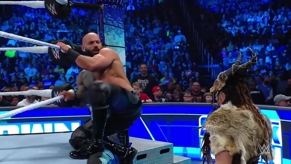 Valhalla cost Ricochet a match-winning moment on WWE SmackDown.
