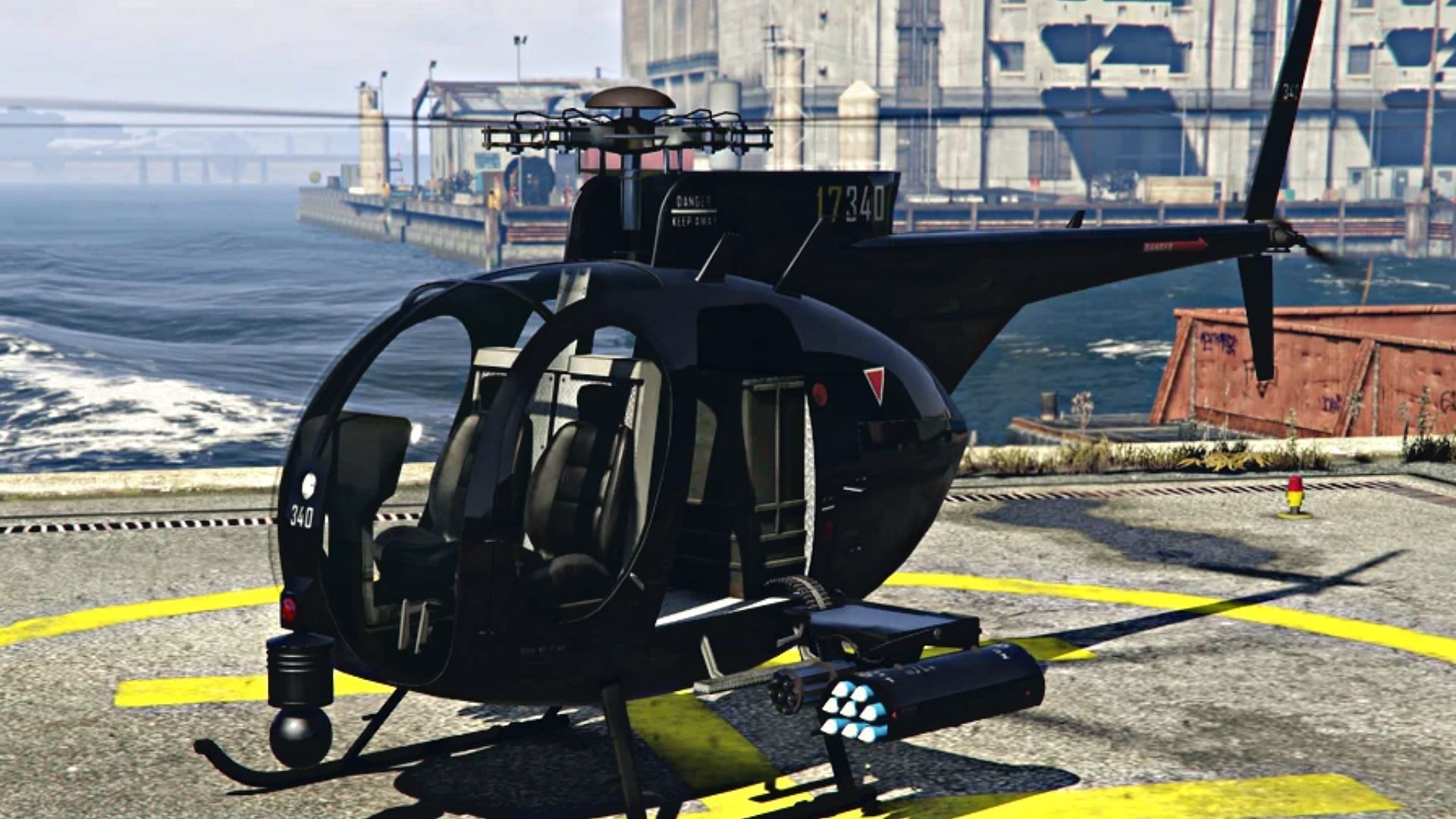 Hunters use the Buzzard Attack Chopper (Image via GTA Wiki)