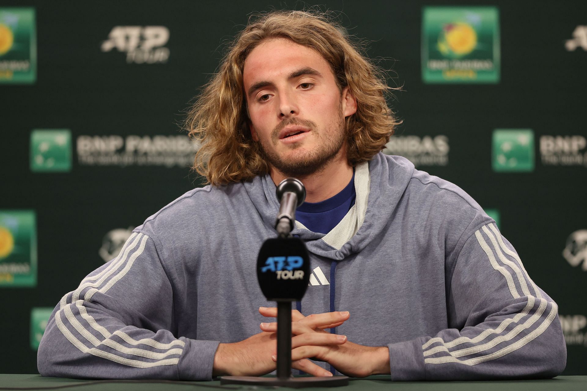 Stefanos Tsitsipas at the 2023 Indian Wells - Day 3