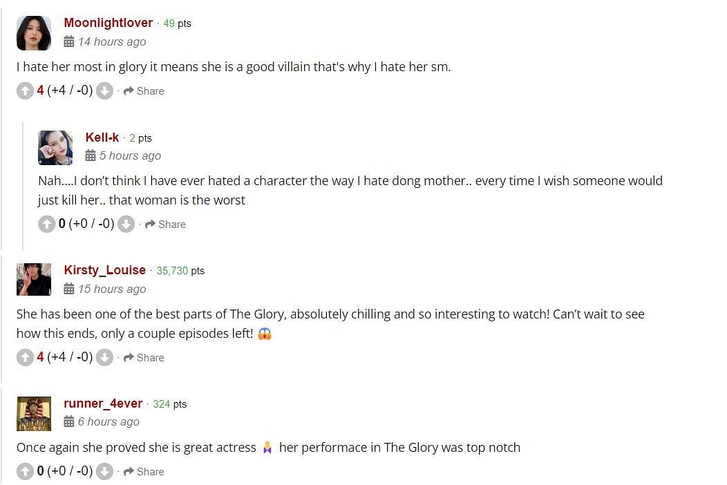 Fan reactions to Lim Ji-yeon&#039;s performance (Screenshot via allkpop)
