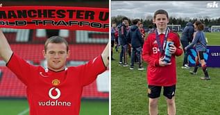 Wayne Rooney’s son Kai follows father’s footsteps by helping Manchester United beat rivals City