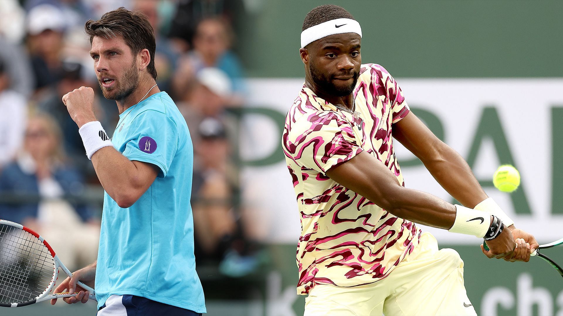 Cameron Norrie (L) and Frances Tiafoe.