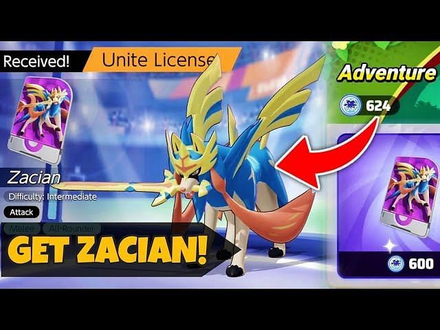 Pokemon Unite Zacian guide: Best movesets, builds, items, and more