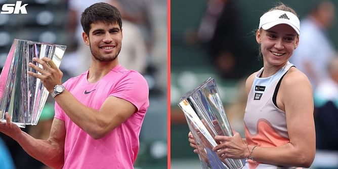 Indian Wells prize money breakdown: How much did 2023 champions Carlos Alcaraz, Elena Rybakina and runners-up Daniil Medvedev, Aryna Sabalenka earn?