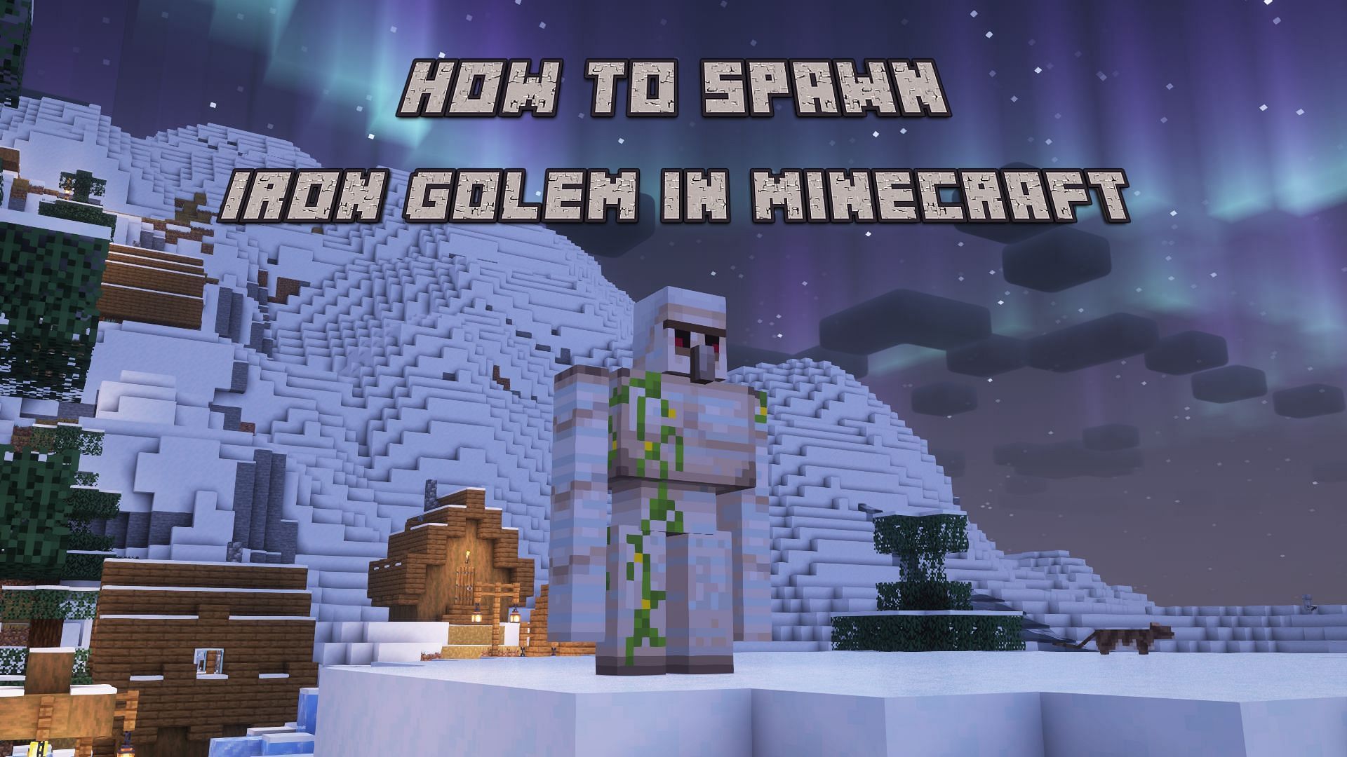 An iron golem in the game (Image via Mojang)