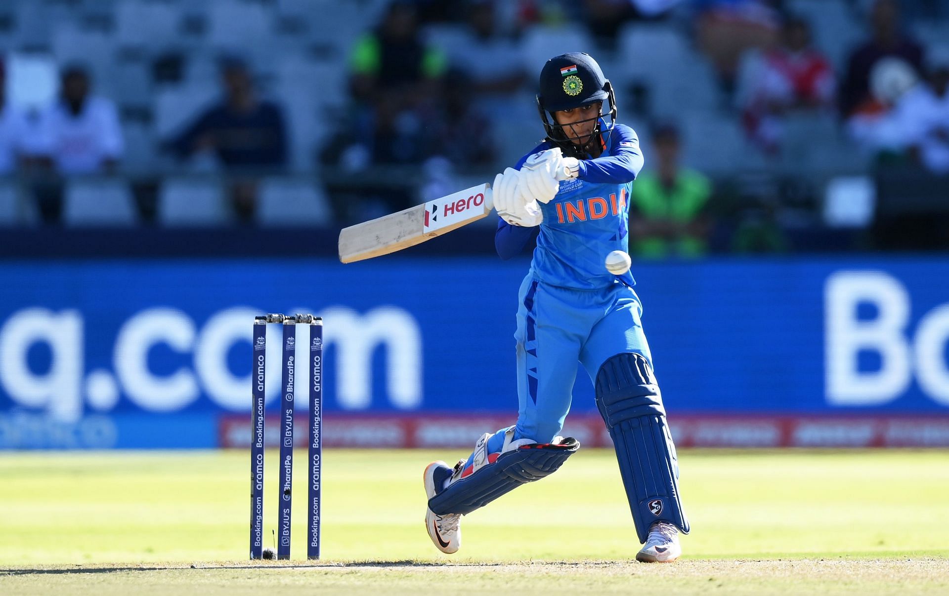 Rodrigues in action at the Australia v India - ICC Women's T20 World Cup South Africa 2023 Semi Final