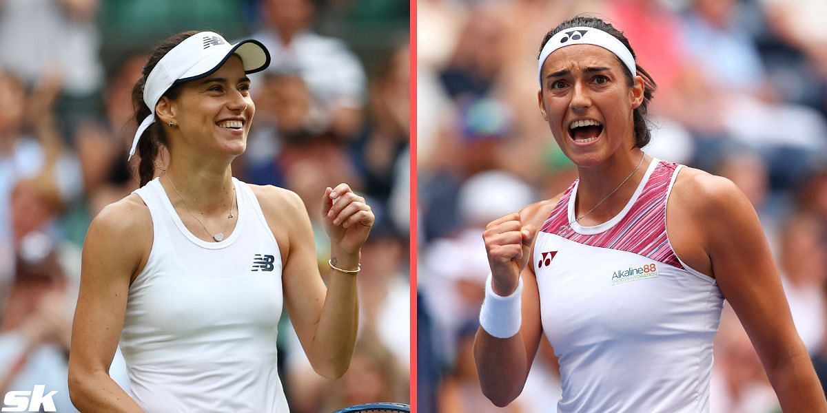 Sorana Cirstea (L) &amp; Caroline Garcia