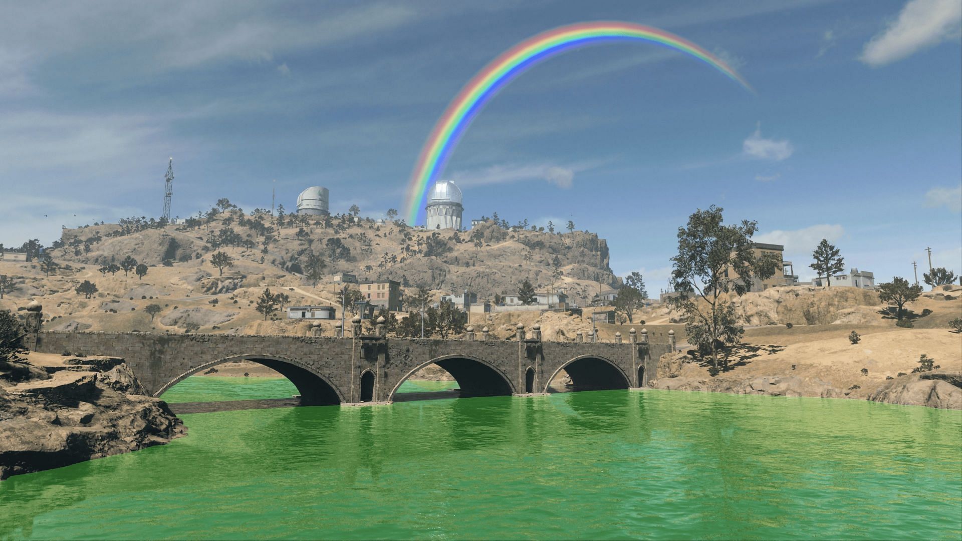 Modern Warfare 2 Season 2 Reloaded: Rainbows and green rivers for St. Patrick&#039;s Day (Image via Activision)