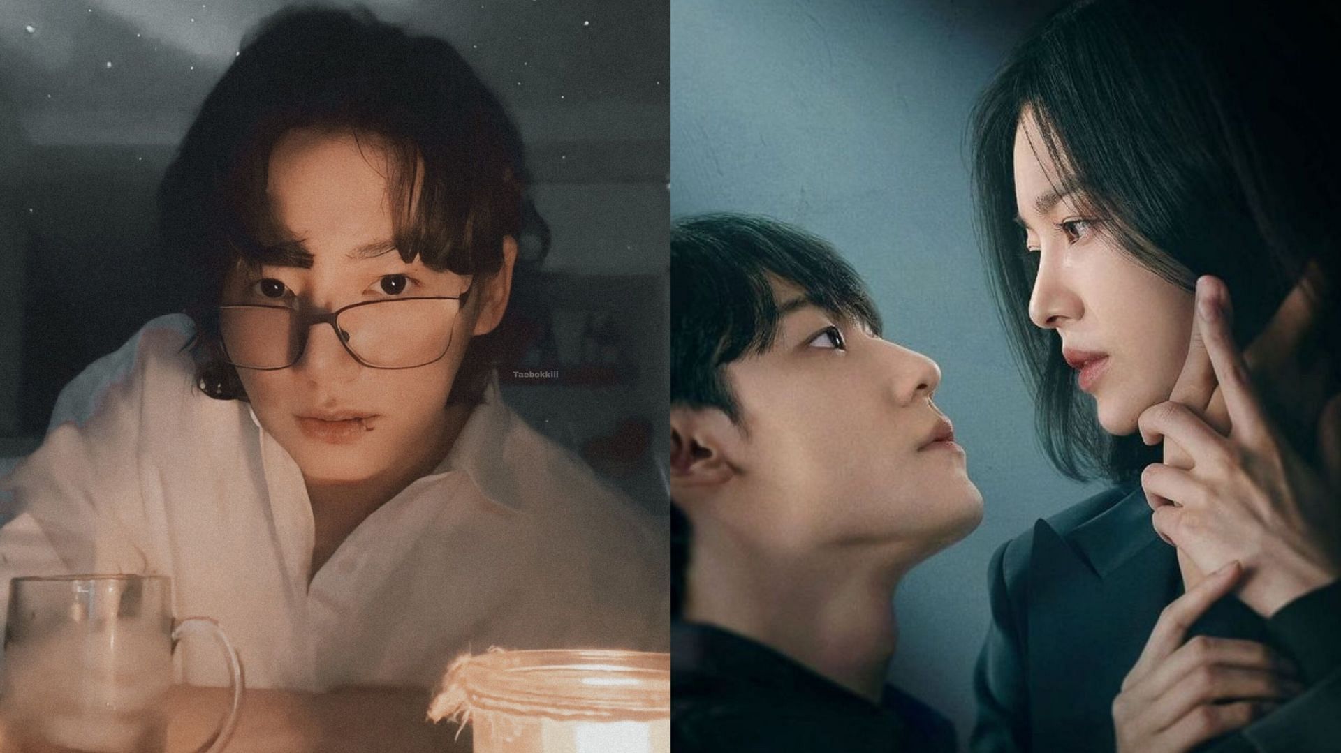 Featuring Jungkook, Lee Do-hyun and Song Hye-kyo (Image via taebokiii Twitter and Netflix)
