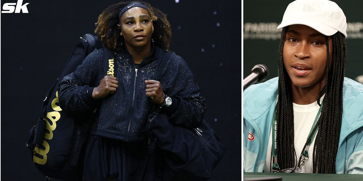 Coco Gauff (R) has always spoken highly of Serena Williams.
