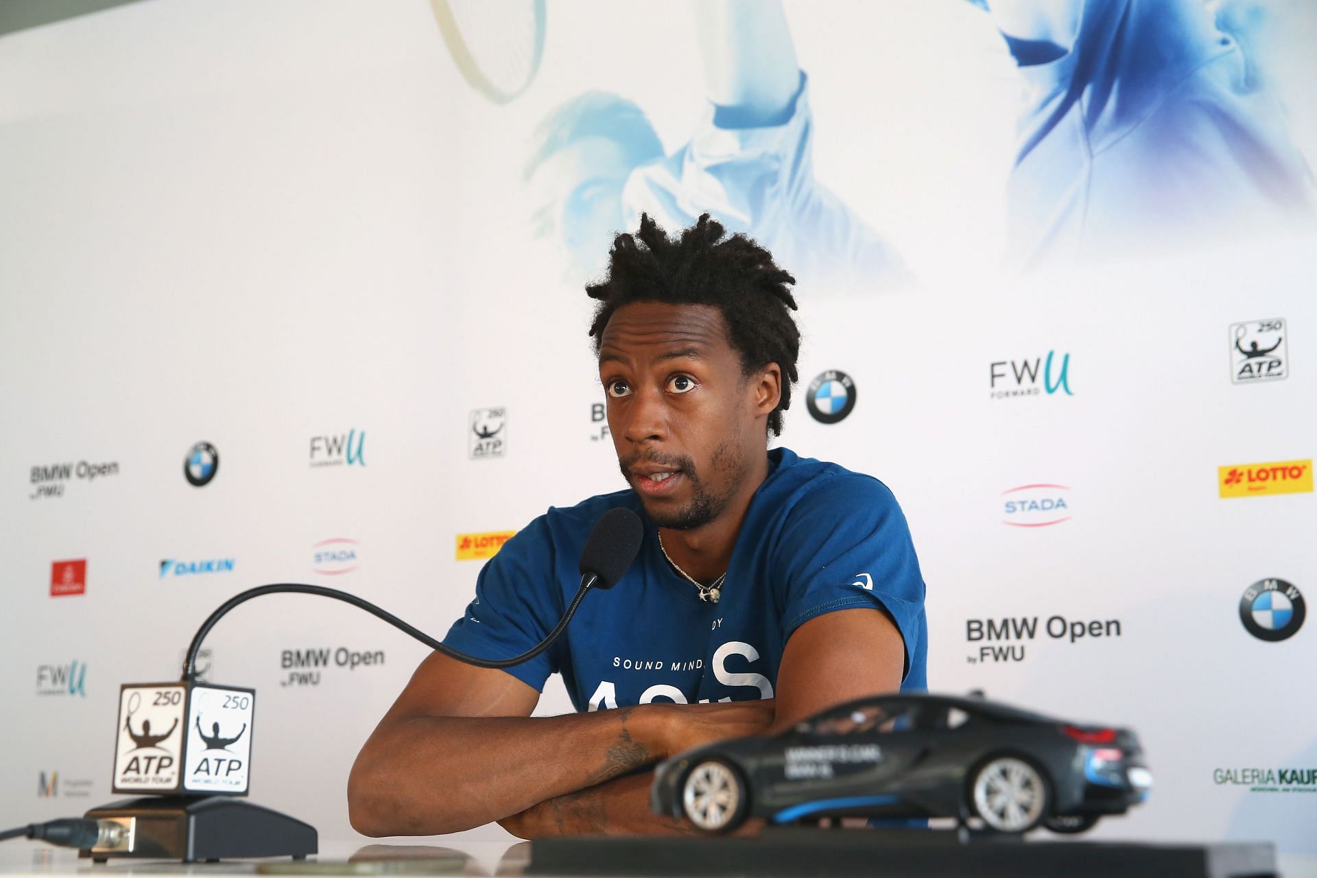 Gael Monfils at the 2017 BMW Open - Day 3