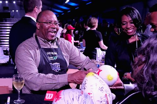 Former NFL player Chris Doleman attends the Taste Of The NFL 'Party With A Purpose' at Houston University on February 4, 2017