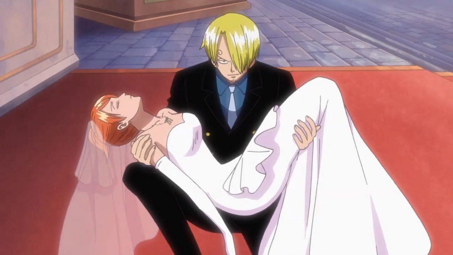 Sanji protecting Nami (Image via Toei Animation, One Piece)