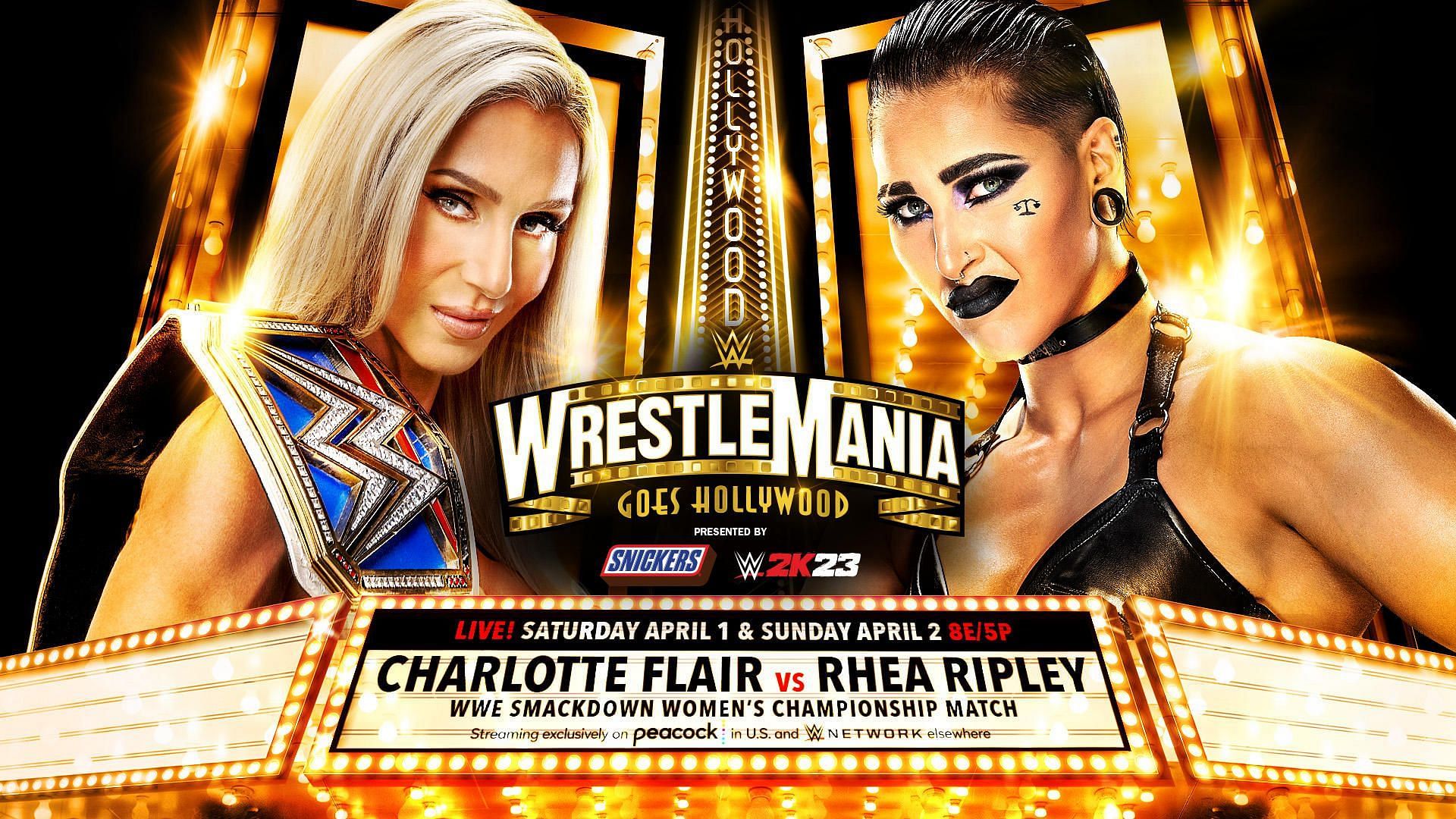 Charlotte Flair will collide with Rhea Ripley for the SmackDown Women