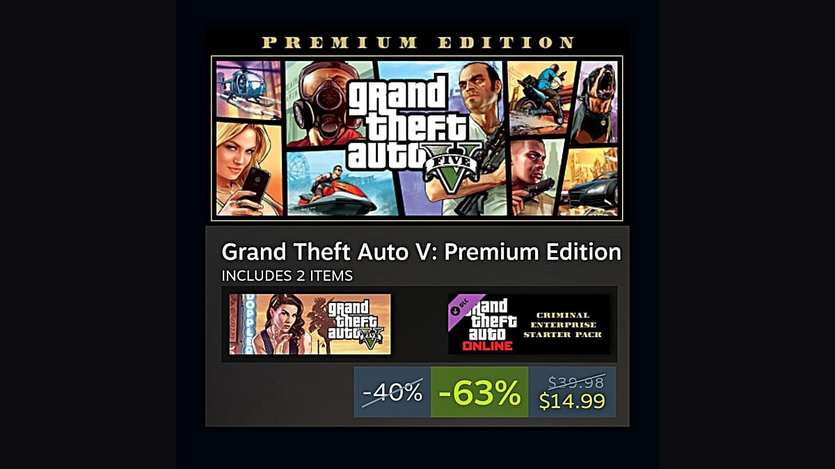 Rockstar Games Sale on Steam offers GTA 5 at up to 70 discount after