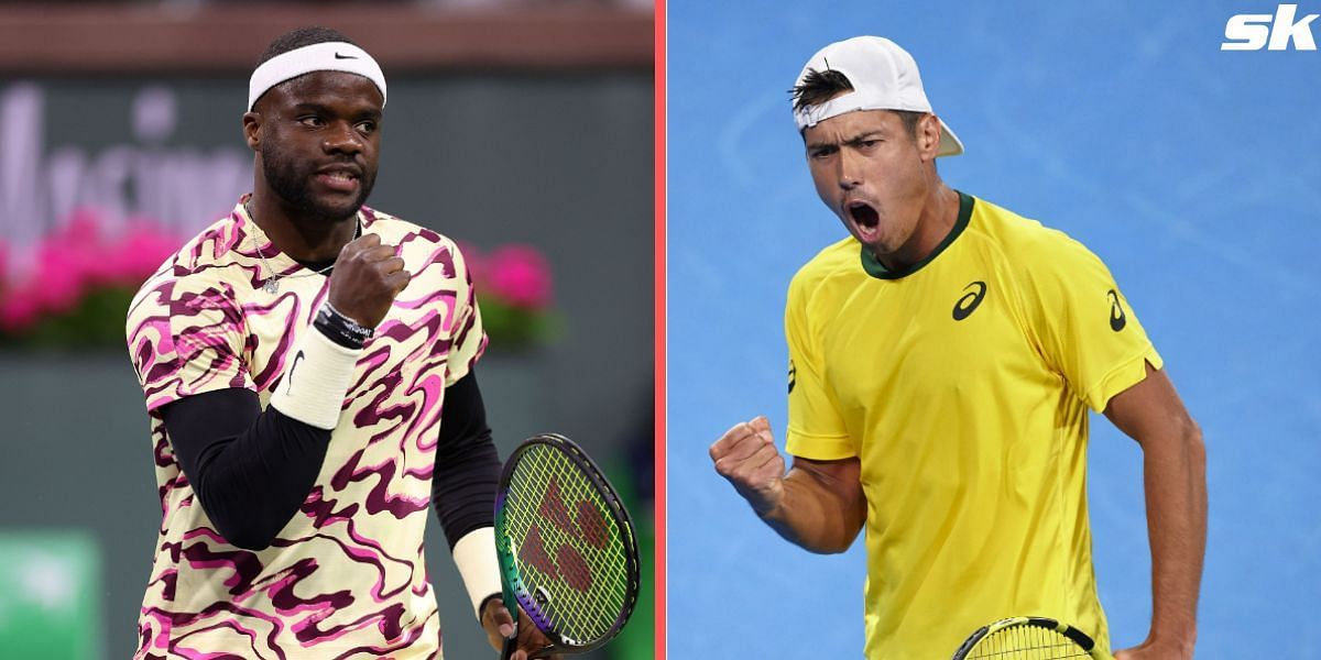 Tiafoe (left) takes on Kubler in the Indian Wells third round.