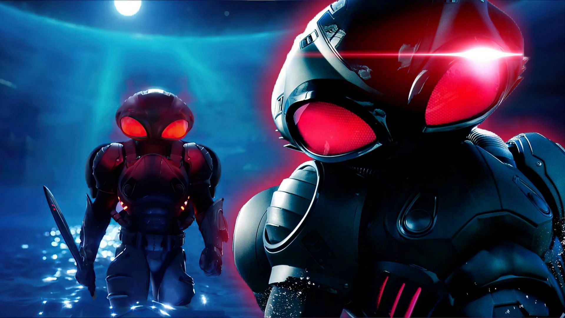 The most notable aspect of Black Manta is its design. (Image via Sportskeeda)